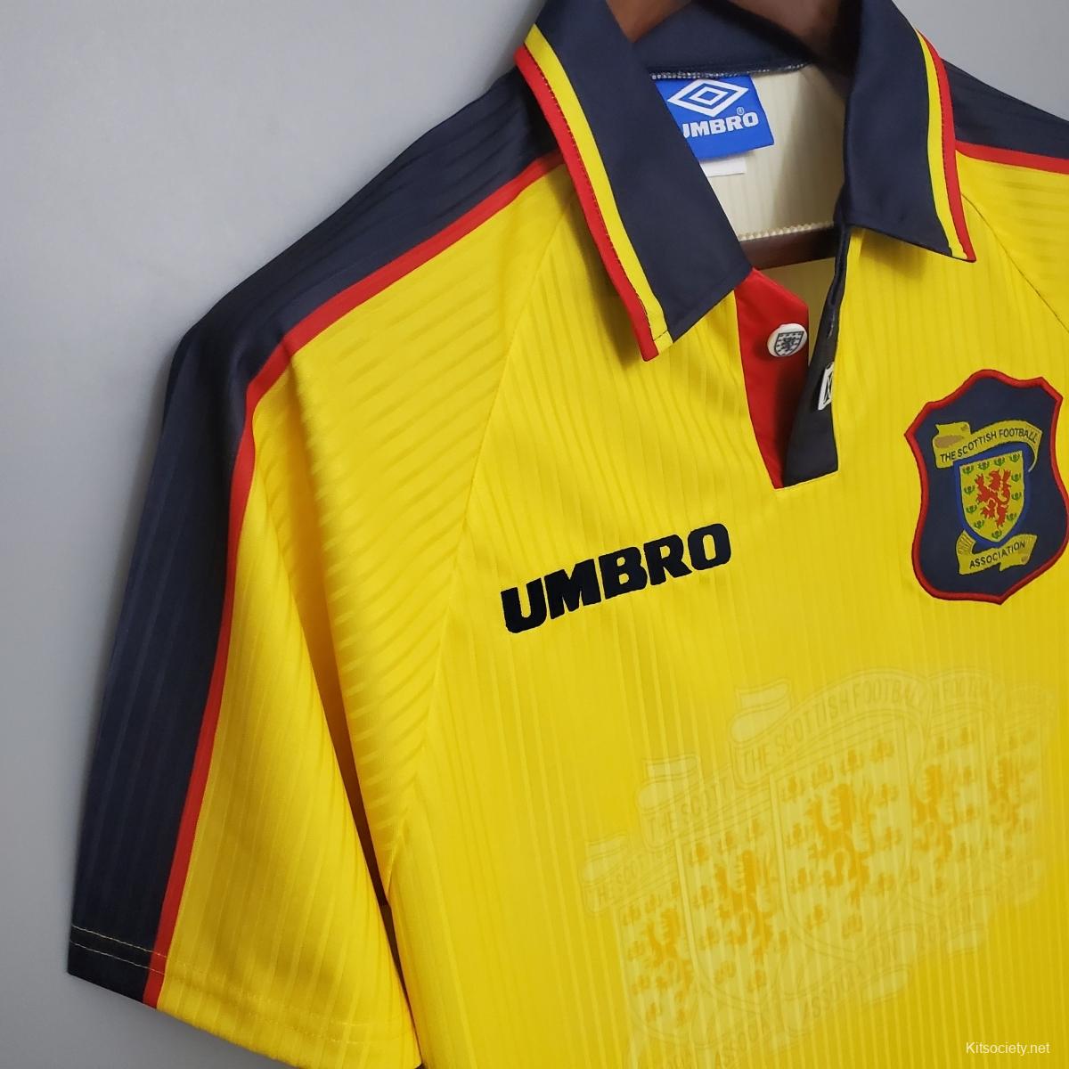 Scotland 94-96 Away Retro Jersey - Zorrojersey- Professional