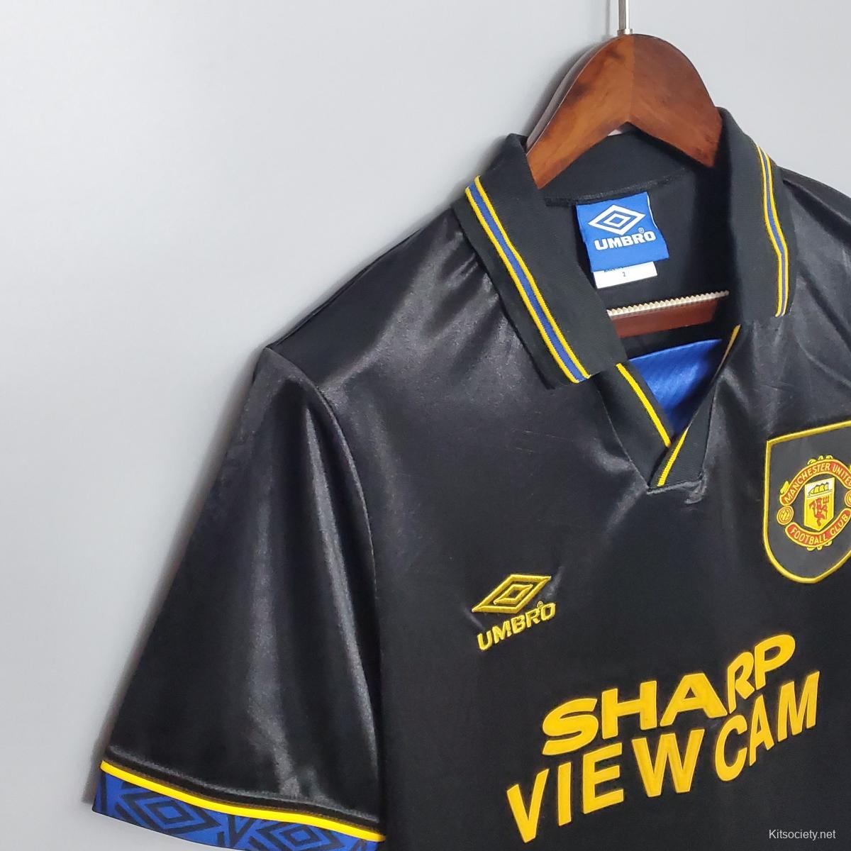 Manchester United 93-95 Away Retro Jersey - Zorrojersey- Professional  Custom Soccer Jersey Online Store