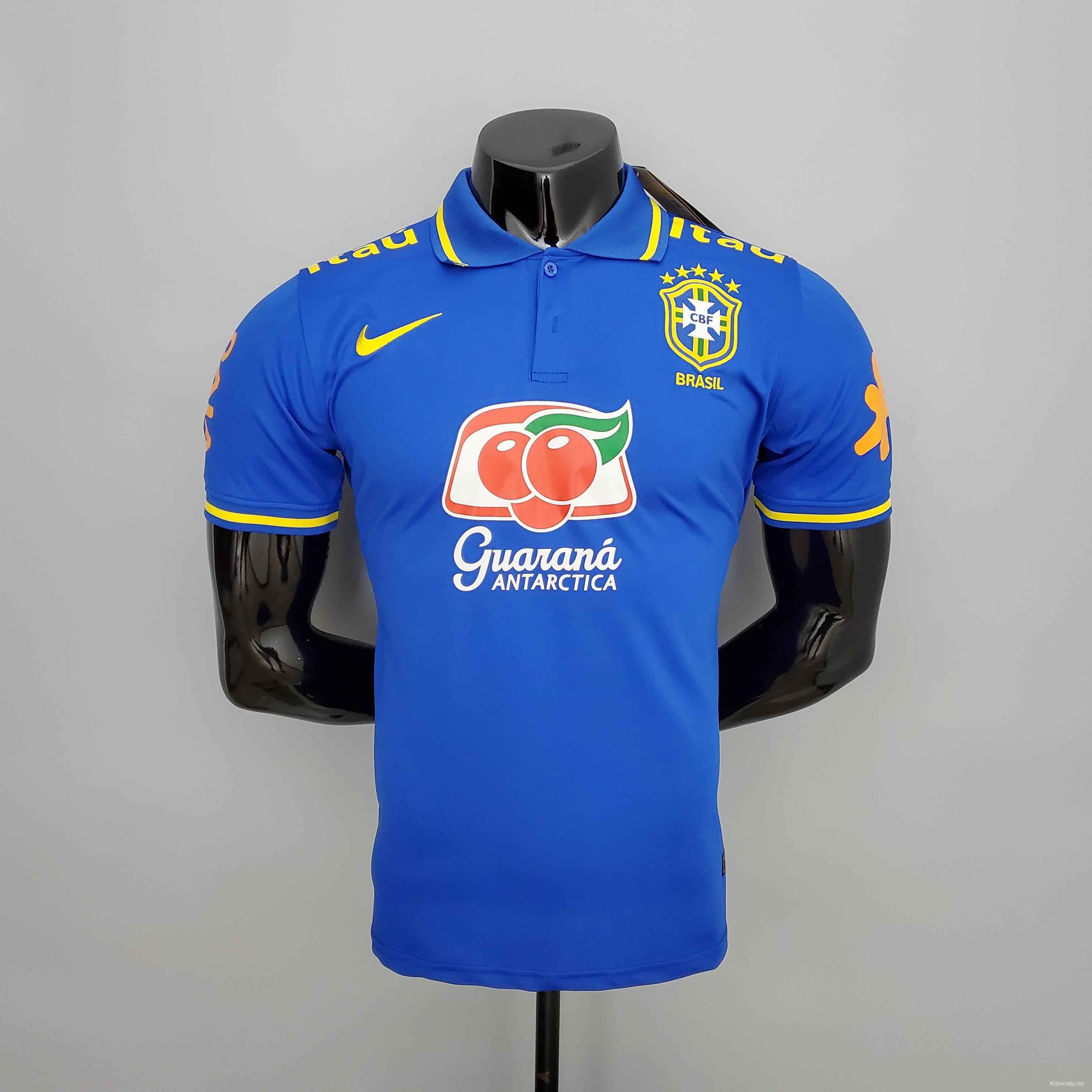 brazil blue soccer jersey