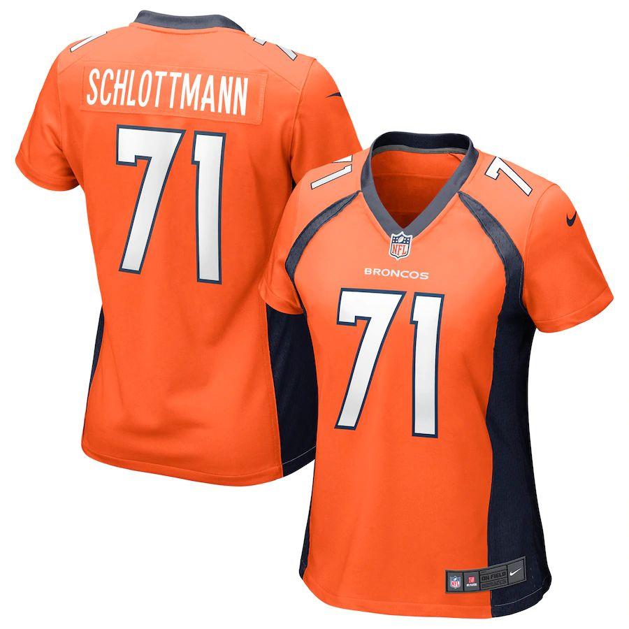 Women's Austin Schlottmann Orange Player Limited Team Jersey - Kitsociety