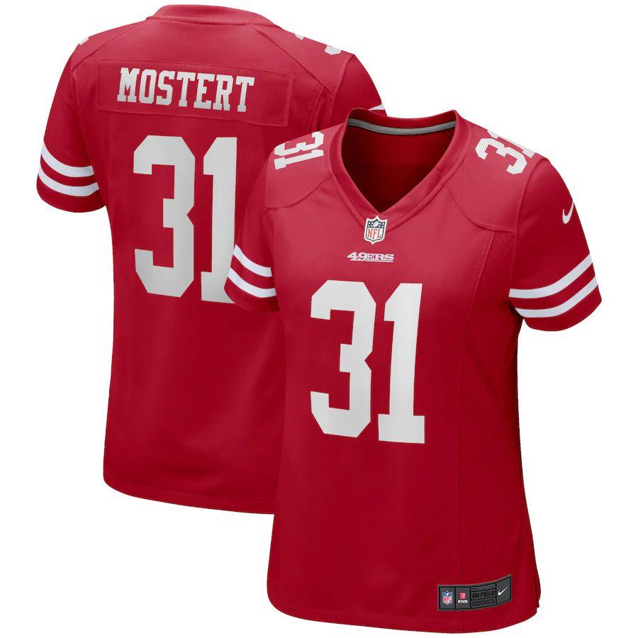 Women's Raheem Mostert Red Player Limited Team Jersey - Kitsociety