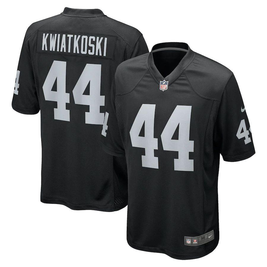 Limited Men's Nick Kwiatkoski Navy Blue Jersey - #44 Football