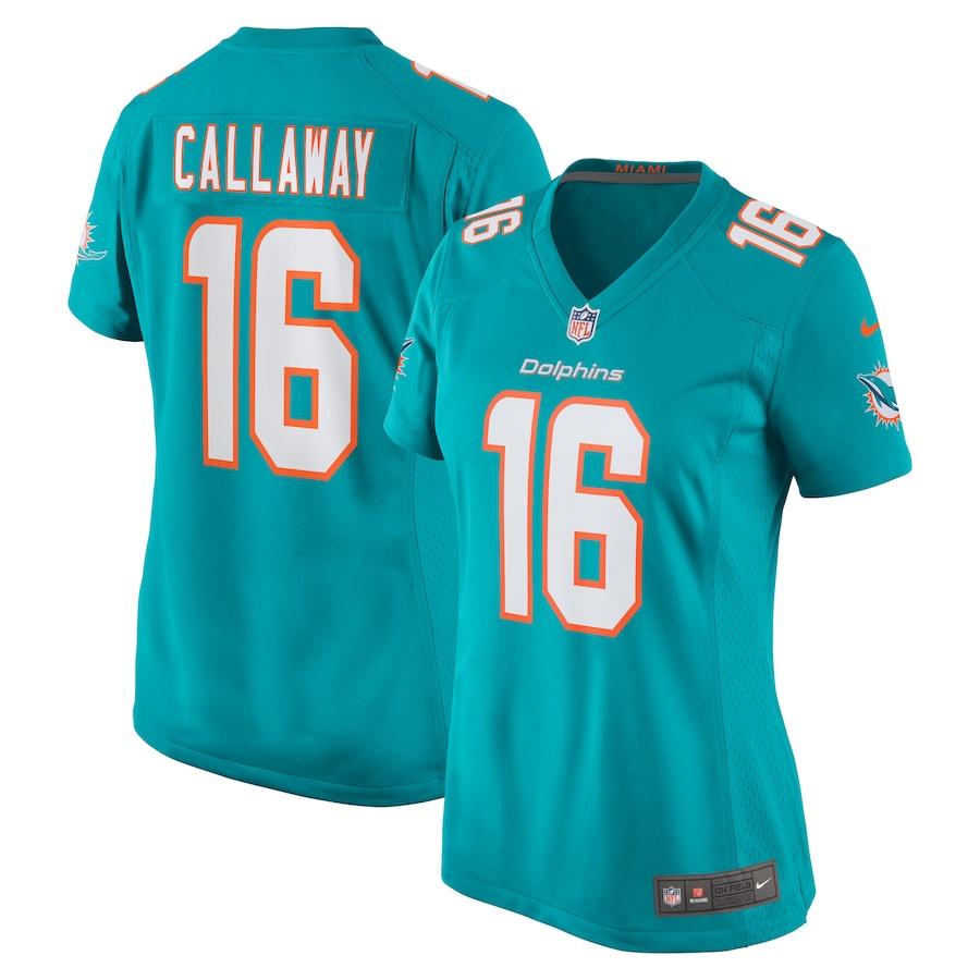 Women's Antonio Callaway Aqua Player Limited Team Jersey - Kitsociety