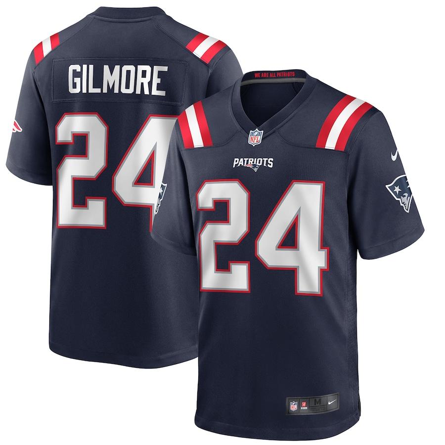 Men's Stephon Gilmore Navy Player Limited Team Jersey - Kitsociety