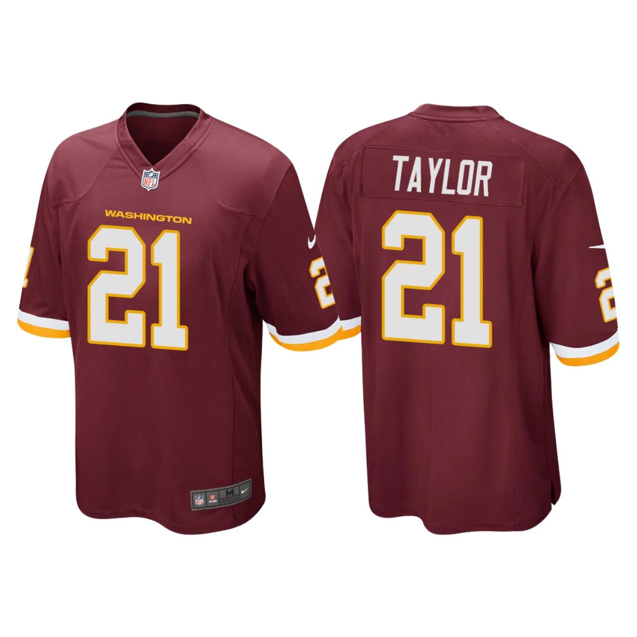 Youth Sean Taylor Burgundy Player Limited Team Jersey - Halftime