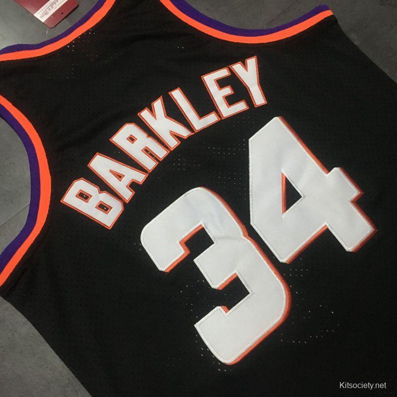 Phoenix Suns Charles Barkley Hardwood Classics Black Throwback