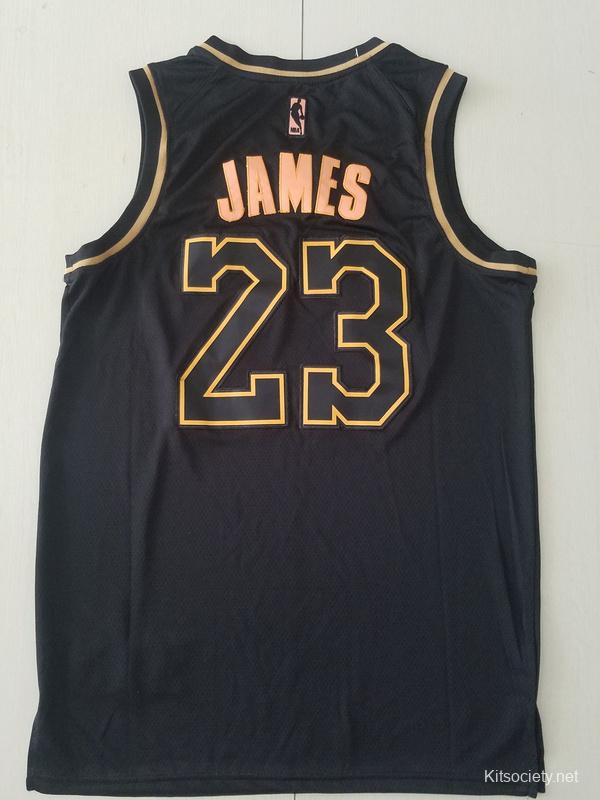 LEBRON JAMES "23" NBA JERSEY SLEVELESS SHIRT Black GOLD