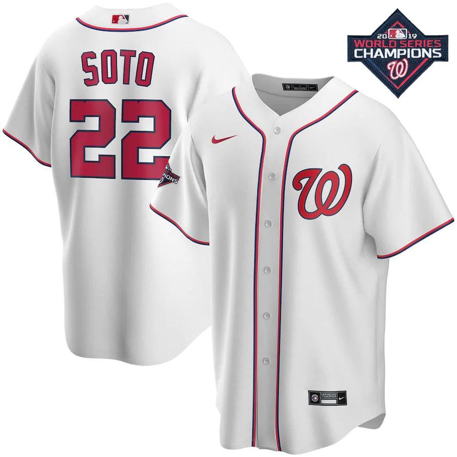 2022 Juan Soto Home White Team-Issued Jersey