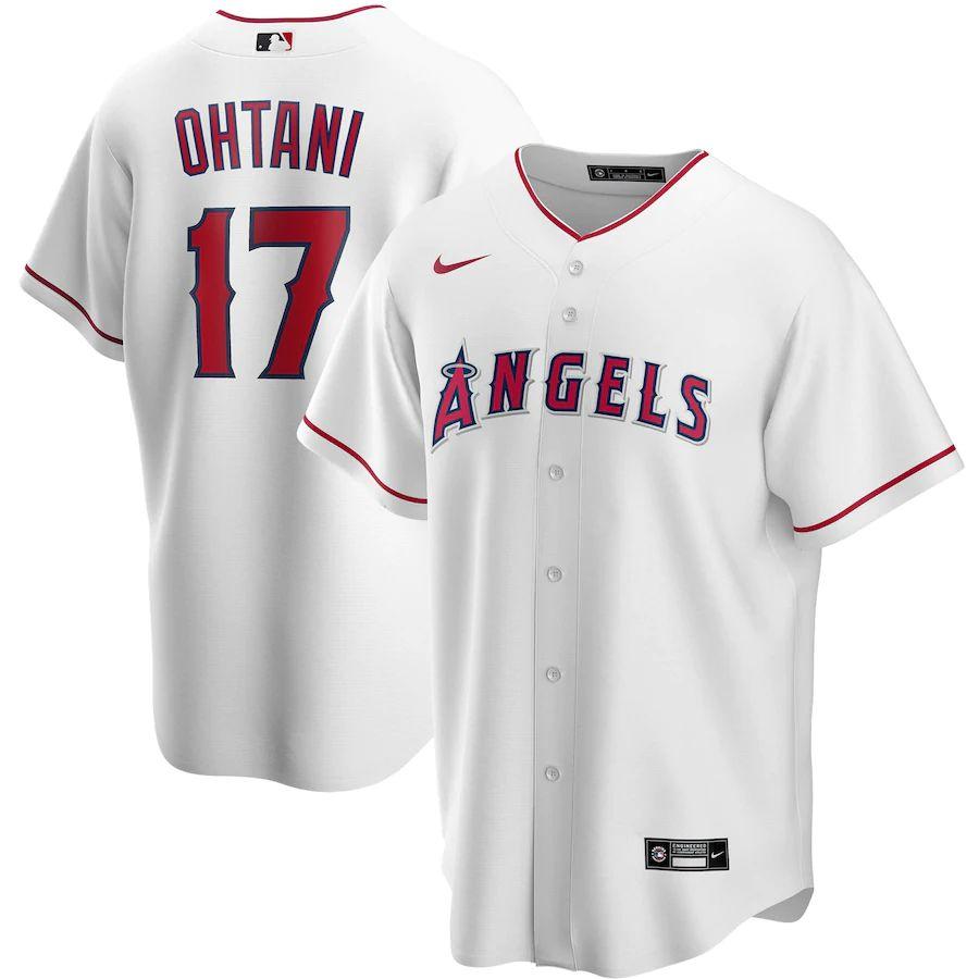 Men's Mike Trout White Home 2020 Player Team Jersey - Kitsociety