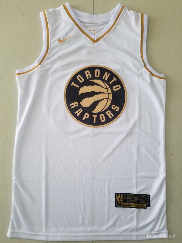 raptors white gold jersey