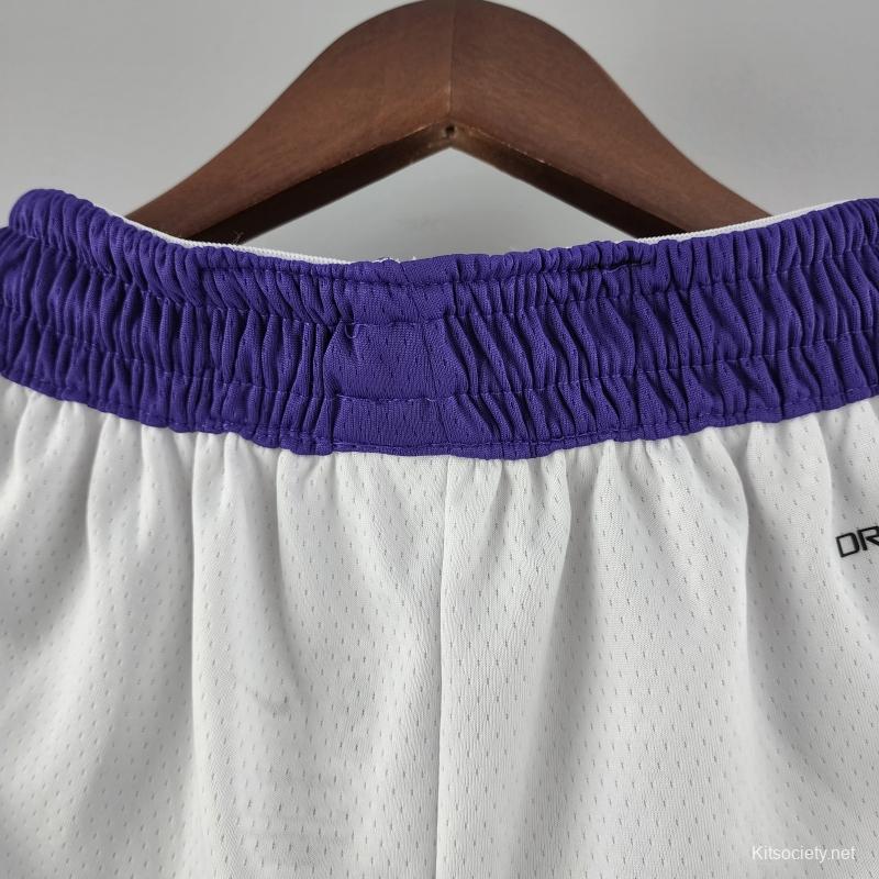 75th Anniversary Los Angeles Lakers Blue NBA Shorts - Kitsociety