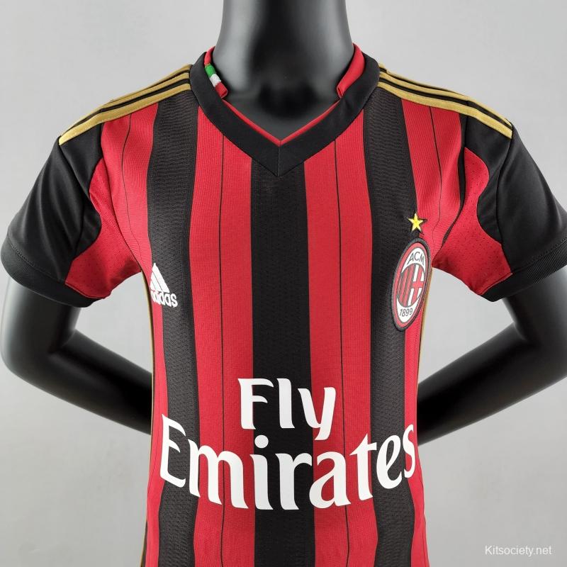 Retro Ac Milan Shirt Kids