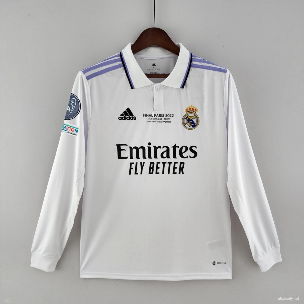 adidas Real Madrid 21/22 Long Sleeve Home Jersey - White | Men's Soccer |  adidas US