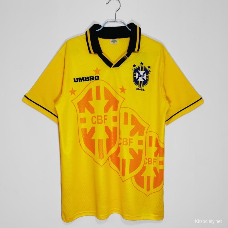 Retro Brazil 1984 Home Jersey - Kitsociety