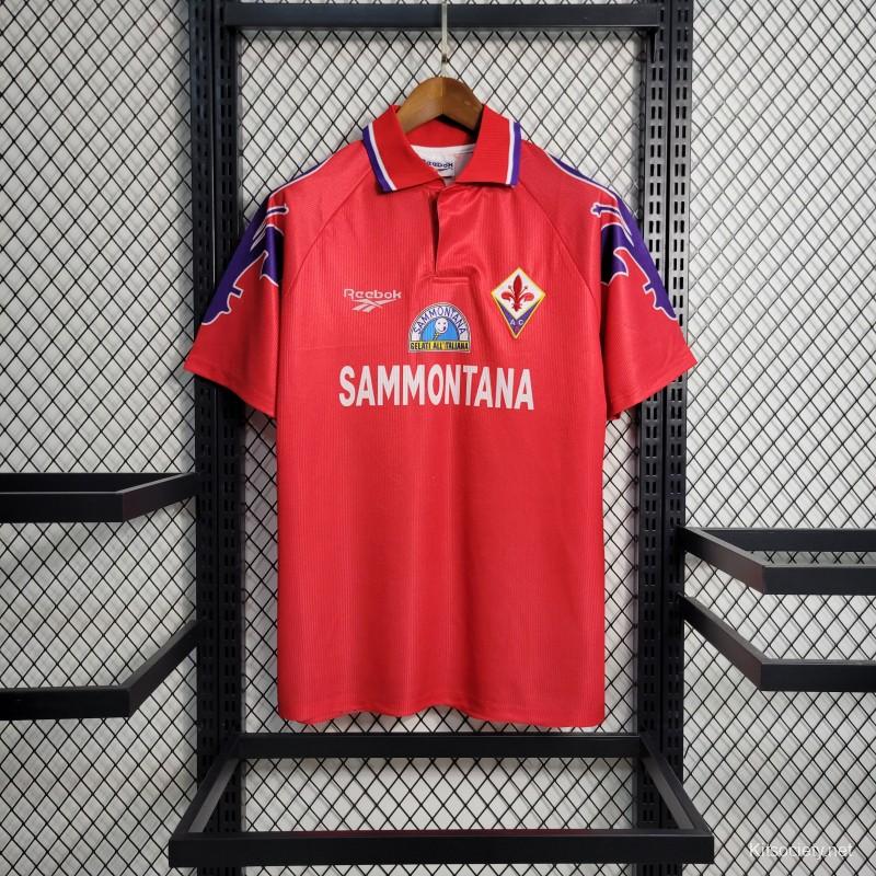 Retro 95-96 Fiorentina Third Red Jersey - Kitsociety