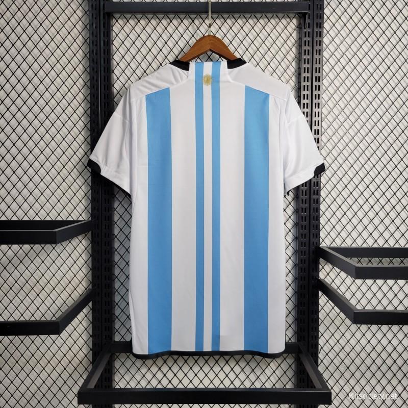 2023 Kids Argentina Blue Goalkeeper Jersey - Kitsociety