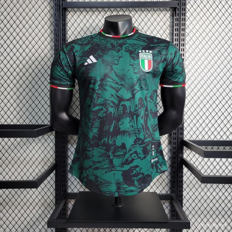 Player Version 2023 Italy Special Edition Green Jersey - Kitsociety
