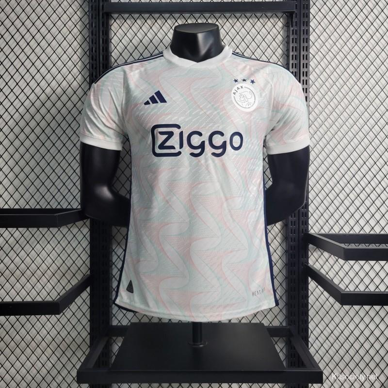 23-24 Ajax Training Blue Jersey - Kitsociety