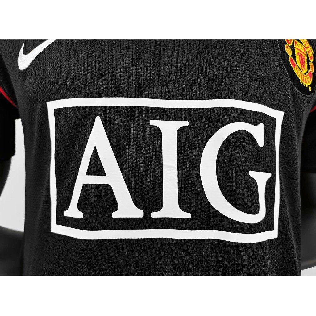 Manchester United 2007-2008 Away Black Retro Soccer Jersey