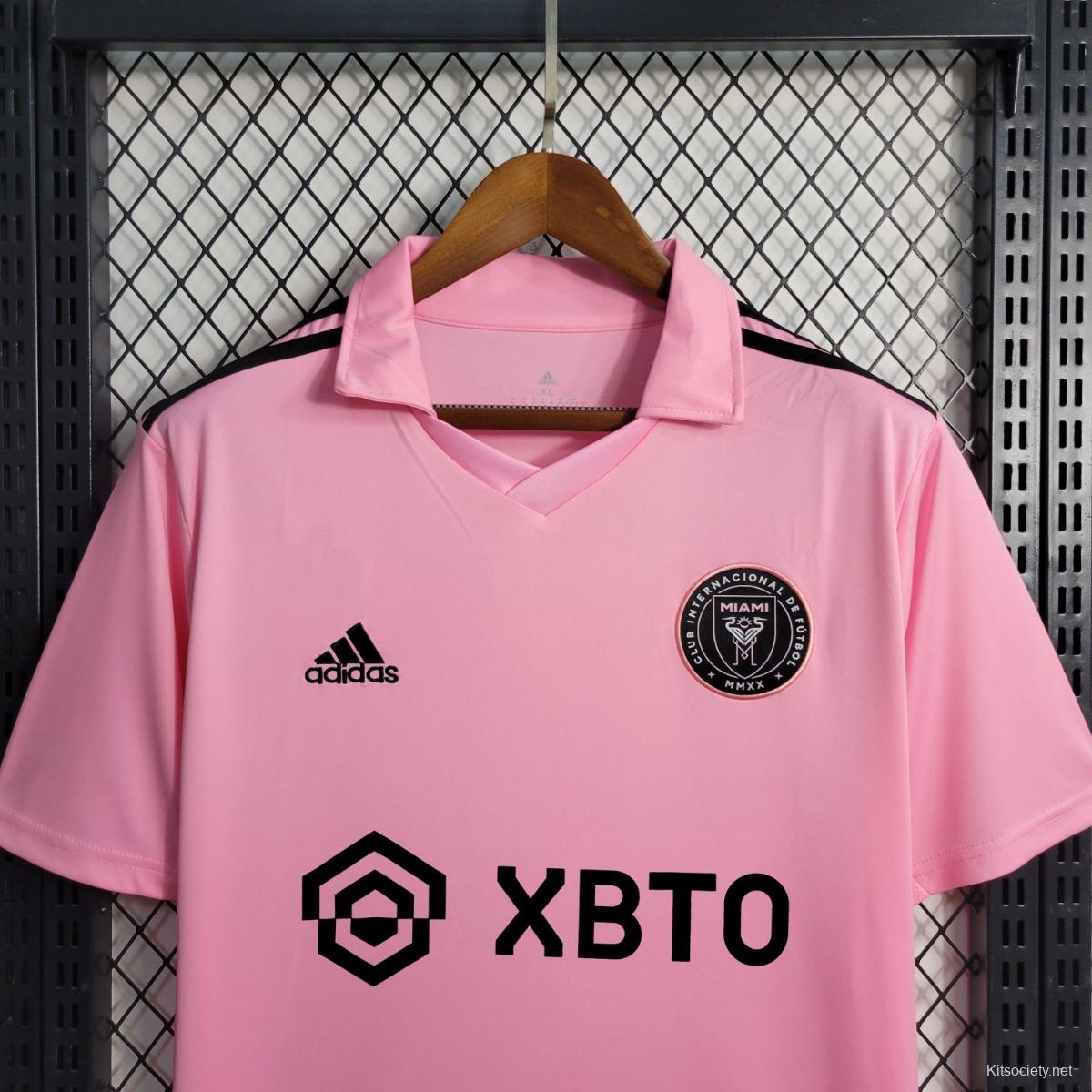 Positivity Sports Football Jersey Messi Inter Miami Pink 2023-24